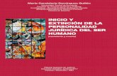 INICIO Y EXTINCIÓN DE LA PERSONALIDAD JURÍDICA DEL SER HUMANO