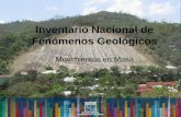 Inventario Nacional de Fenómenos Geológicos