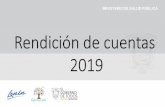 Rendición de cuentas 2019 - salud.gob.ec