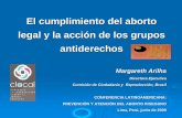 El cumplimiento del aborto legal y la acción de los grupos ...