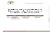 Manual De Organización Dirección de Educación, Cultura y ...