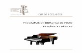 ENSEÑANZAS BÁSICAS PROGRAMACIÓN DIDÁCTICA DE PIANO