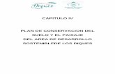 CAPITULO IV PLAN DE CONSERVACION DEL SUELO Y EL …