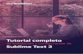 de instalación y configuración de Sublime Text 3