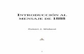 INTRODUCCIÓN AL MENSAJE DE 1888 -