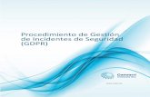 Procedimiento de Gestión de Incidentes de Seguridad (GDPR)