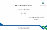 1º Informe de Actividades 2019-2020 Dra. Elba Ma. Méndez ...