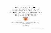 NORMAS DE CONVIVENCIA Y FUNCIONAMIENTO DEL CENTRO