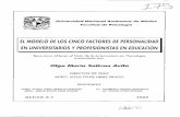 EL MODELO DE LOS CINCO FACTORES DE PERSONALIDAD EN ...