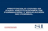 PROTOCOLO COVID-19 PARA INSTITUCIONES DE FORMACIÓN Y ...