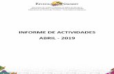 INFORME DE ACTIVIDADES ABRIL - 2019