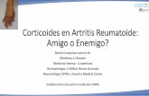Corticoides en Artritis Reumatoide: Amigo o Enemigo?