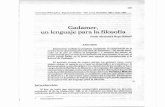Gadamer, un lenguaje para la filosofía