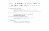 Guía rápida ampliada GrandStream 1628