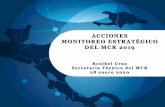ACCIONES MONITOREO ESTRATÉGICO DEL MCR 2019