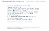REPORTE FINAL TÉCNICO: IMPLEMENTACIÓN DE PROYECTOS ...
