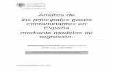 Análisis de los principales gases contaminantes en España ...
