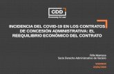 INCIDENCIA DEL COVID-19 EN LOS CONTRATOS DE CONCESIÓN ...