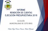 INFORME RENDICIÓN DE CUENTAS EJECUCIÓN PRESUPUESTARIA 2018