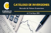 Al 17 de Mayo 2021 - Carvallo Consulting Group