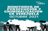 EN VENEZUELA CRIMINALIZACIÓN PERSECUCIÓN Y MONITOREO DE