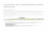 Lectura de Contadores para Cáceres