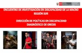 DIRECCIÓN DE POLÍTICAS EN DISCAPACIDAD DIAGNÓSTICO DE …