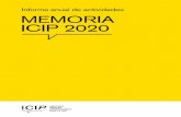 Informe anual de actividades MEMORIA ICIP 2020