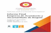 Informe Final Empresa de Acueducto y Alcantarillado de Bogotá