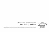 Manual de instr ucciones K970 II Ring