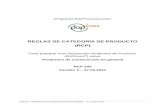REGLAS DE CATEGORÍA DE PRODUCTO (RCP)