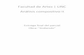 Facultad de Artes | UNC Análisis compositivo II