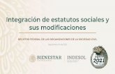 Integración de estatutos sociales y sus modificaciones