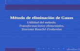 Método de eliminación de Gauss - fing.edu.uy