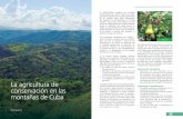 La agricultura de conservación en las montañas de Cuba