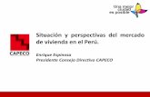 Situación y perspectivas del mercado de vivienda en el Perú.