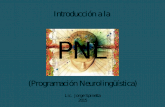 Introducci³n a la PNL (Programaci³n Neuroling¼­stica) Lic. Jorge Spinetta