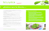 ¿Sabías que la Stevia...?