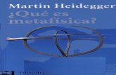 Martin Hidegger - Qué Es Metafísica