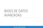 BASES DE DATOS AVANZADAS - Universidad .Ejemplo base de datos móviles: Aplicación ... Ejemplo.