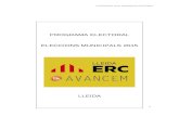 Programa electoral eleccions municipals 2015