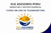 Curso on line de telemarketing elg asesores 2016