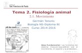 Tema 2. Fisiolog­a animal - .Germn Tenorio Biolog­a NS-Diploma BI Curso 2014-2016 Tema 2. Fisiolog­a