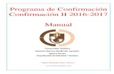 Programa de Confirmaci³n Confirmaci³n II 2016-2017 Manual 2017 confirmation...  Programa de Confirmaci³n