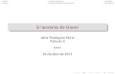 El teorema de Green - eva.fing.edu.uy .green teorema de green ejemplos green gossip gossip era hijo