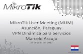 MikroTik User Meeting (MUM) Asunci³n, Paraguay VPN ... IPsec (abreviatura de Internet Protocol