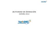 ACTIVIDAD DE DONACIÓN .Donantes de órganos. ... Donantes de órganos por CCAA (números absolutos)