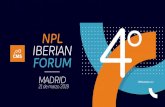 NPL IBERIAN FORUM - CMS 2019-01-23آ  vendedors, investors y servicers en la industria del crأ©dito.