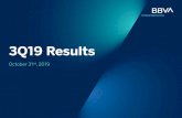 BBVA Results Presentation 2019-11-09آ  BBVA Results Presentation Keywords: BBVA Results Presentation