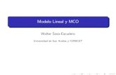 Modelo Lineal y MCO - Econometrأ­a UdeSA 6 Las variables Xno pueden tener relaciones lineales exactas